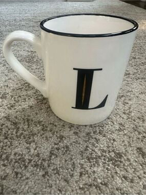 Threshold Monogrammed Initial L Coffee Mug (New)